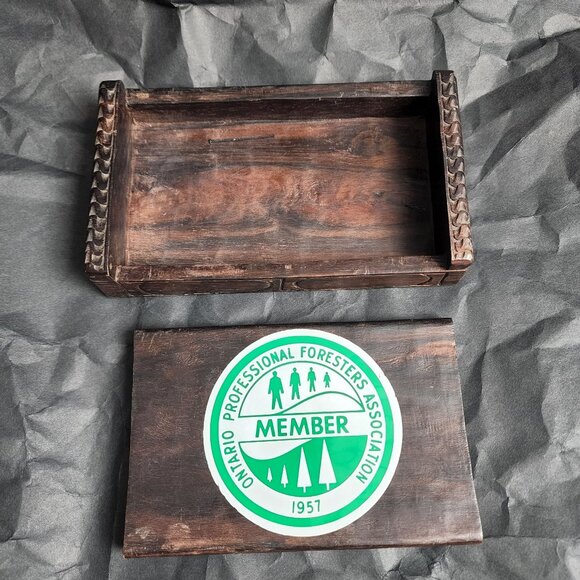 Hand carved beautiful solid Wood box - Picture 1 of 5